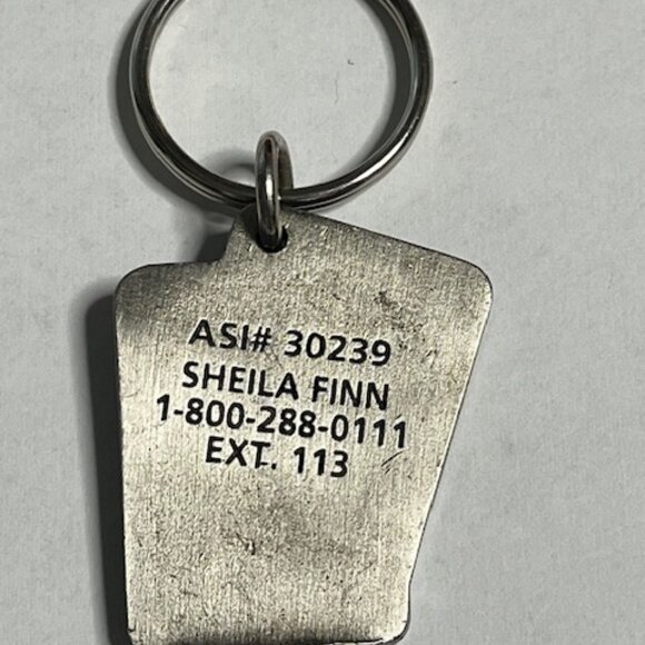 3D Ace of Hearts Playing Card Metal Pewter Key Chain Ring Clip 2.5" AT Designs - Picture 3 of 8